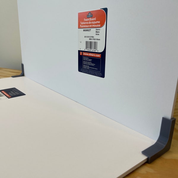 Set von 2 L-Halterungsständern für Ihre Elmers Foam Board 5mm ODER 3/16 zoll Stärke, Produktfotografie Setup