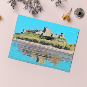Bamburgh Castle Northumberland Greeting Card