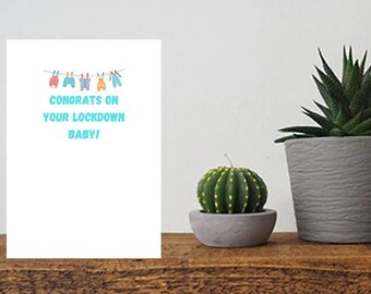 Congrats On Your Lockdown Baby Greeting Card