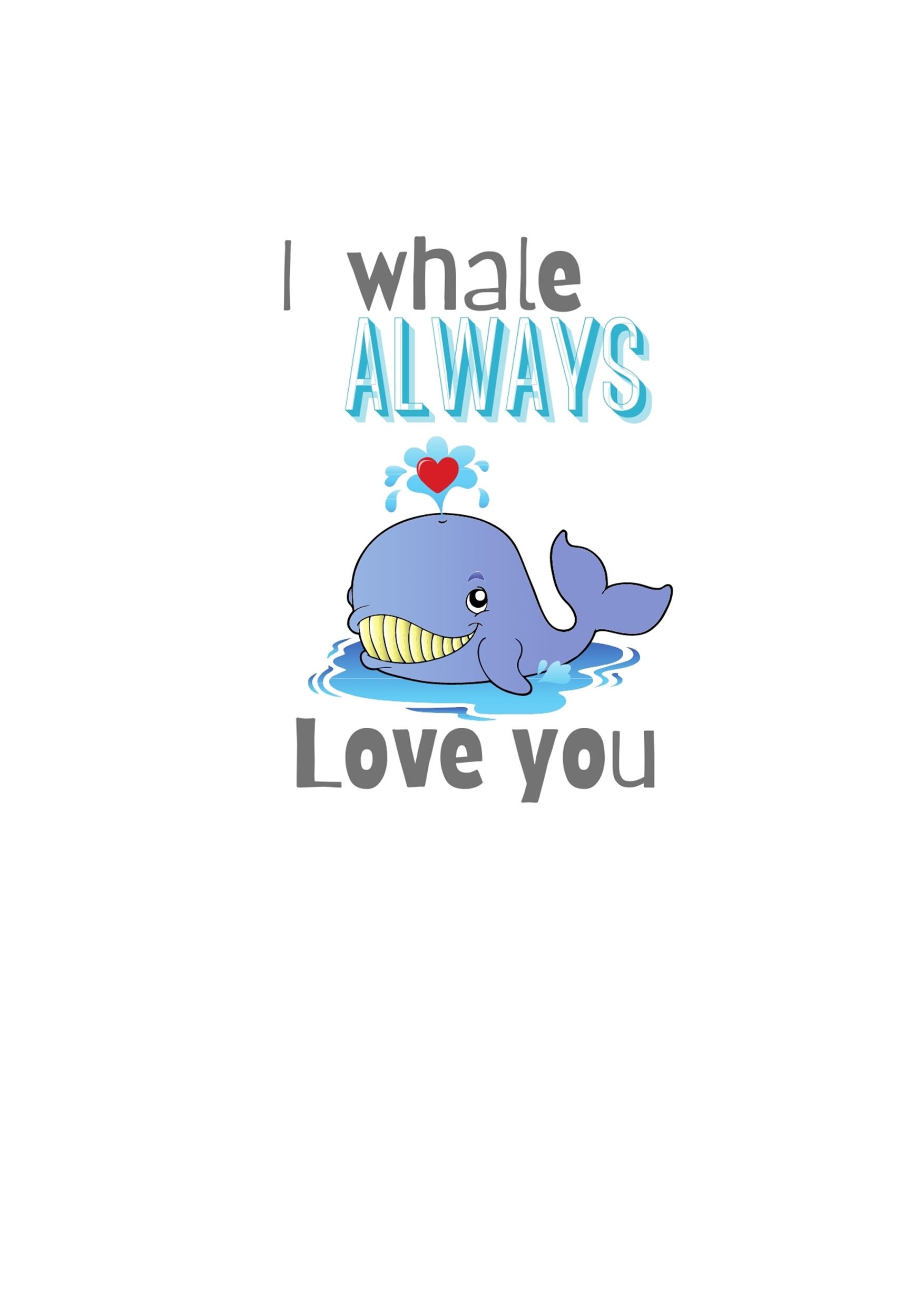I Whale Always Love You Greeting Card | Etsy
