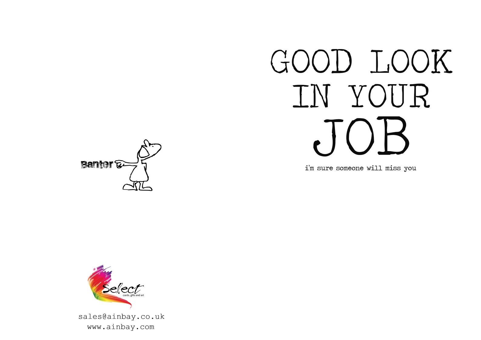 Good Luck In Your New Job I m Sure Someone Will Miss You Etsy