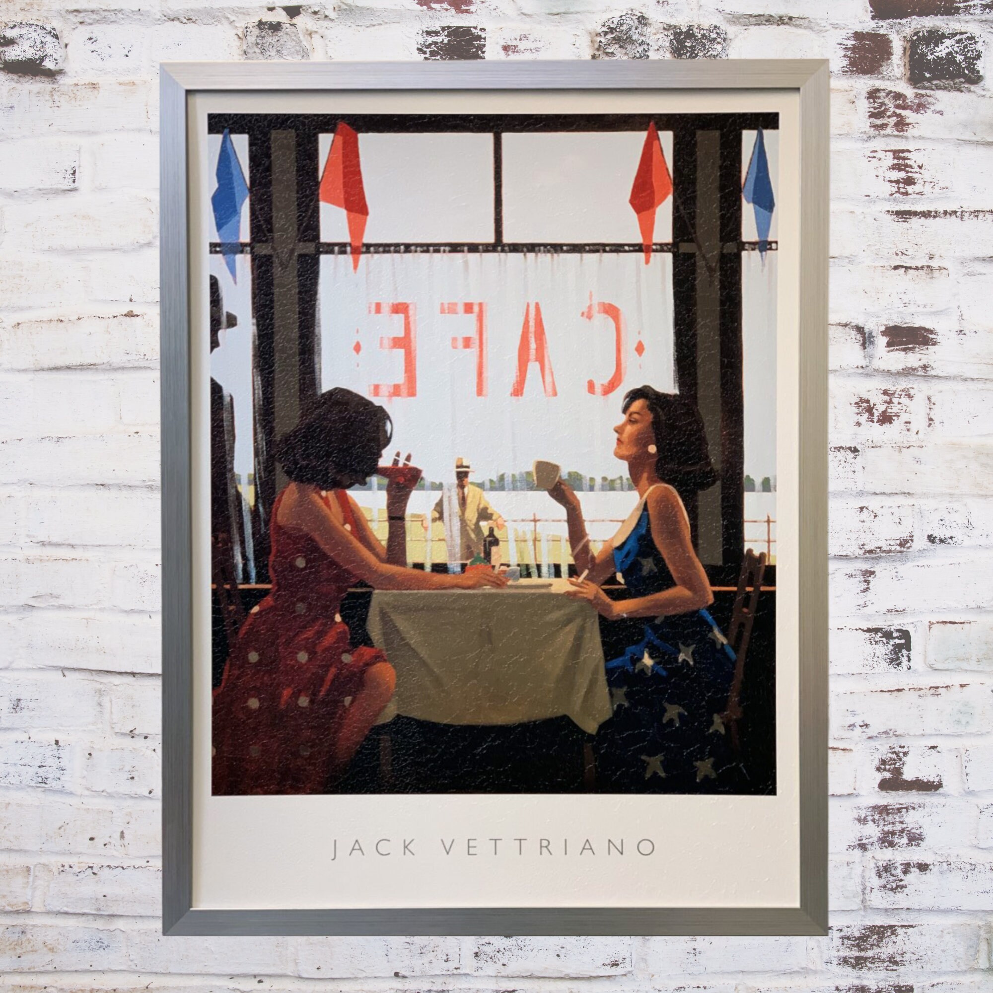 Café Days By Jack Vettriano In Oil Paint Effect Etsy