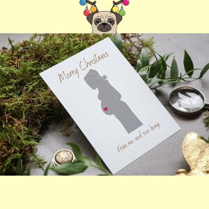 Frohe Weihnachten von mir und unsere Bump Christmas Grußkarte