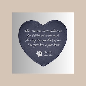 When Tomorrow Comes Without Me Gepersonaliseerde vierkante wenskaart met sentimenteel huisdier
