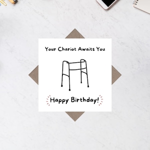 Votre char d'assaut vous attend Carte de voeux d'anniversaire amusante