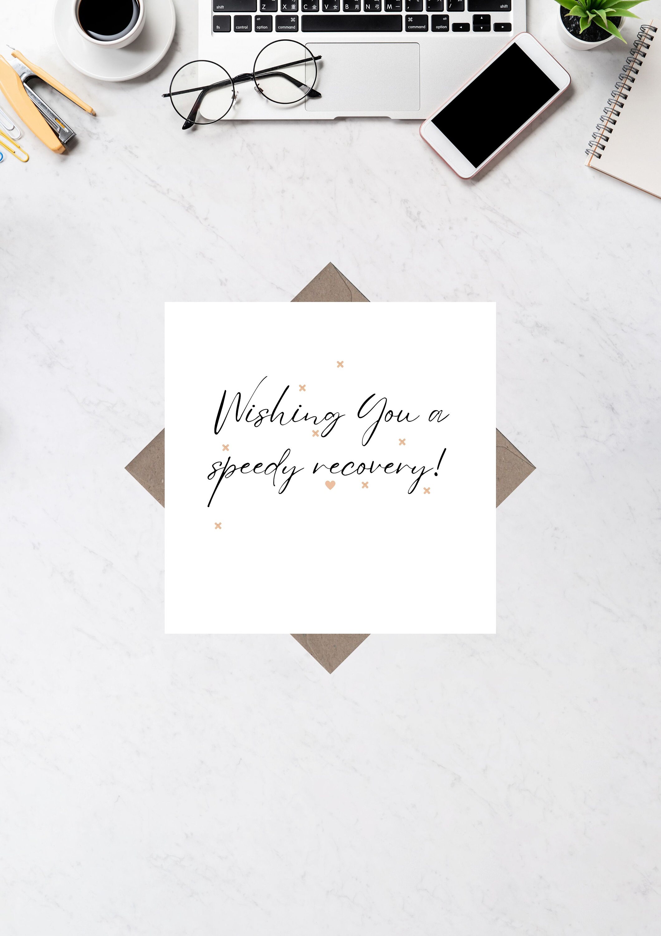 Wishing You a Speedy Recovery Sentimental Square Greeting Card - Etsy