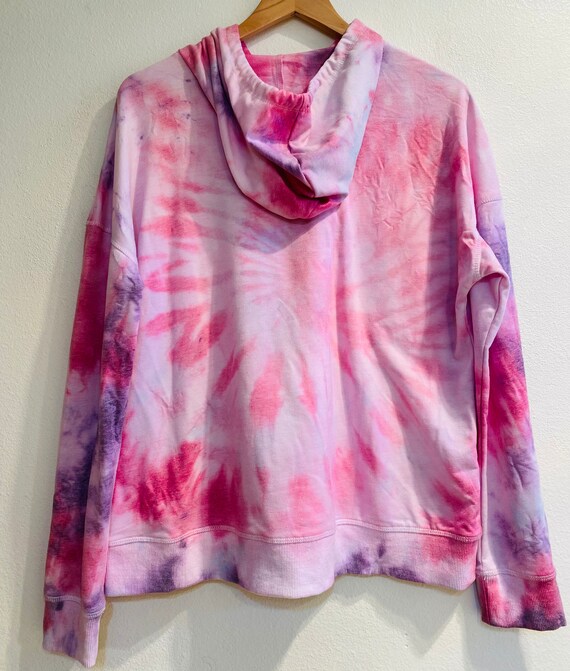 Von Dutch Oversized Hoodie Pink Blue Tie Dye Sweatshirt Tie Dye Hoodie