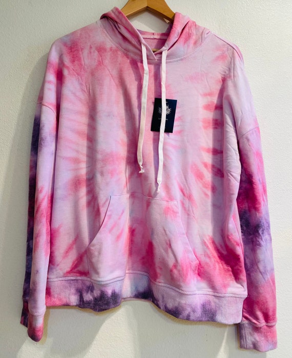Bright tie top dye hoodie