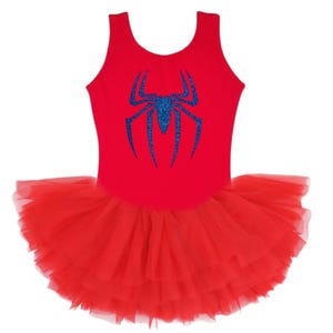 Girly Spider-Man costume: tutu leotard