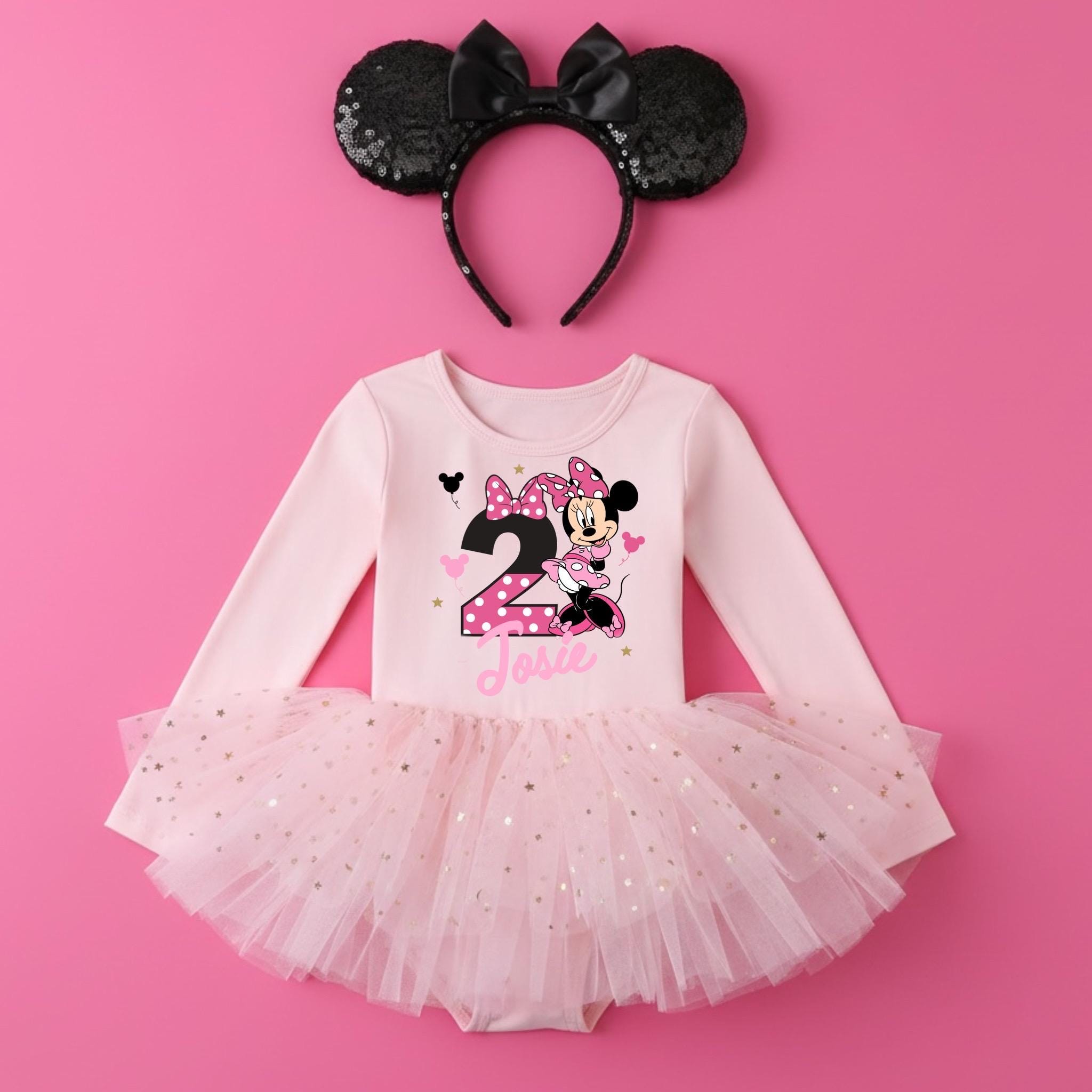 Minnie Mouse Gold and Pink Dress - Etsy Minnie Mouse Gold and Pink Dress - Etsy