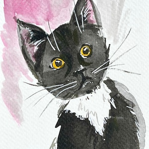Cat Watercolor Print | Cat Sketch Print | Cat Artwork | Cat Drawing  | Animal Art Print | Cat Art | Cat Prints Wall Art | Wall Decor Nursery