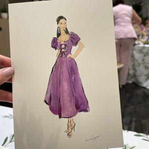 Quick Watercolour Fashion Illustration, Custom Fashion Illustration Portrait, Personalised Fashion Art, Hand Painted Illustration