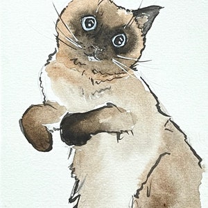 Cat Watercolor Print | Cat Sketch Print | Cat Artwork | Cat Drawing  | Animal Art Print | Cat Art | Cat Prints Wall Art | Wall Decor Nursery