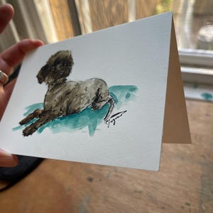 Regalo per insegnanti, biglietto personalizzabile dipinto a mano, ritorno a scuola, regalo di fine anno, ringraziamento per gli insegnanti, regalo di Natale per insegnanti, biglietto personalizzato