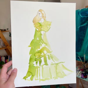 Original Fashion Artwork, Hand-Painted Fashion Wall Art, Watercolor Painting, Fashion Illustration, Watercolour Fashion, Fashion Home Decor