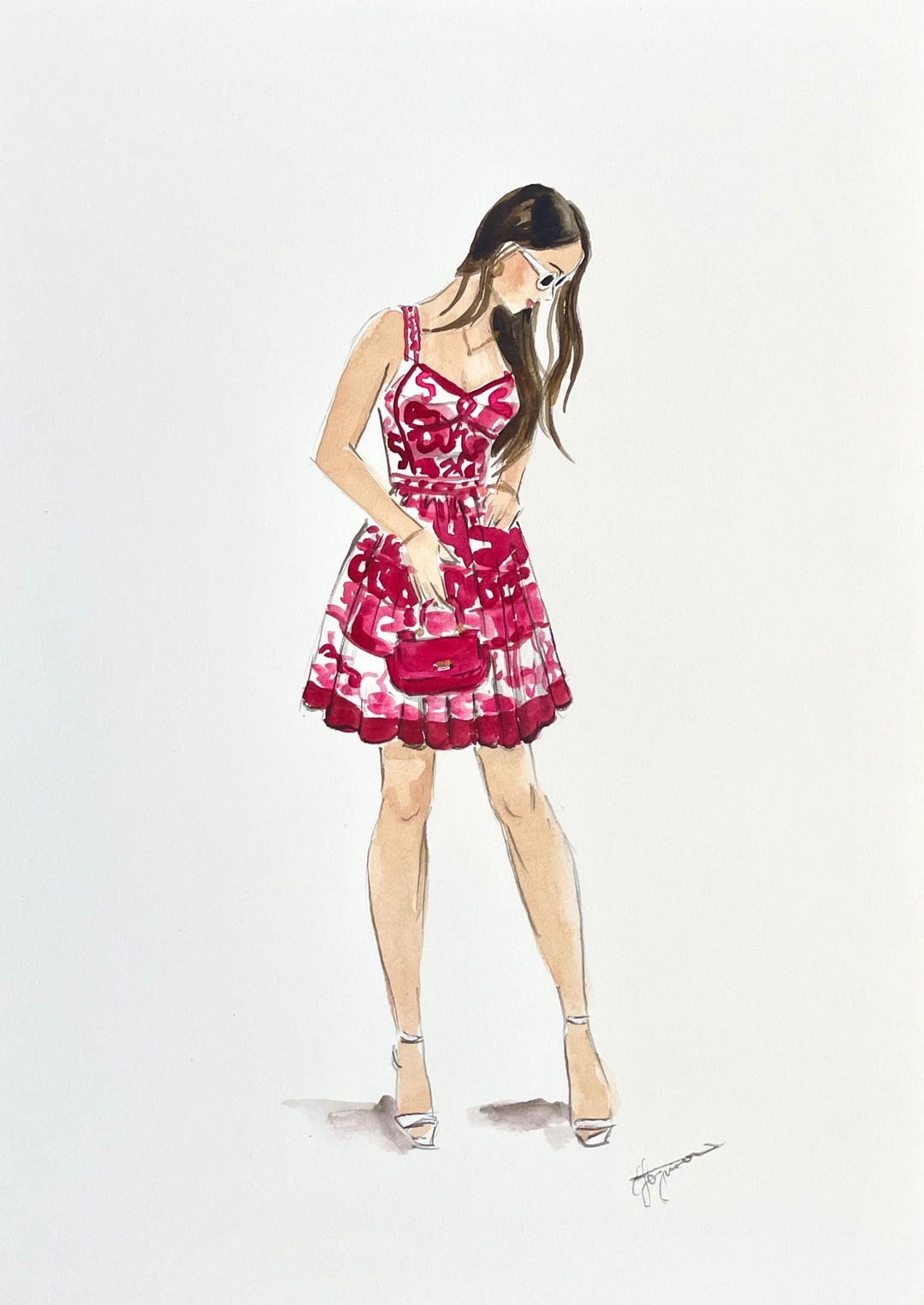 Custom Graduation Illustration , Custom Fashion Illustration Portrait ...