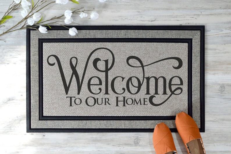 to our home door mat sublimation design digital Etsy