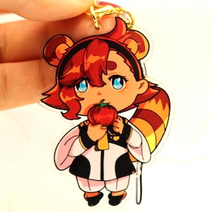 Suletta-tanuki charm with matching Haro side charm |  Witch From Mercury x Spirit Animal Series