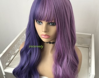 Lavender Blonde Wig Etsy Lavender Blonde Wig Etsy