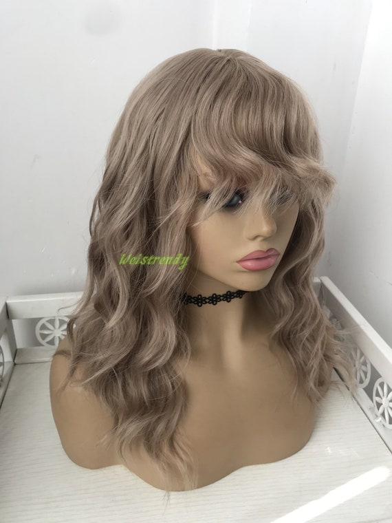 Medium brown 2024 curly wig