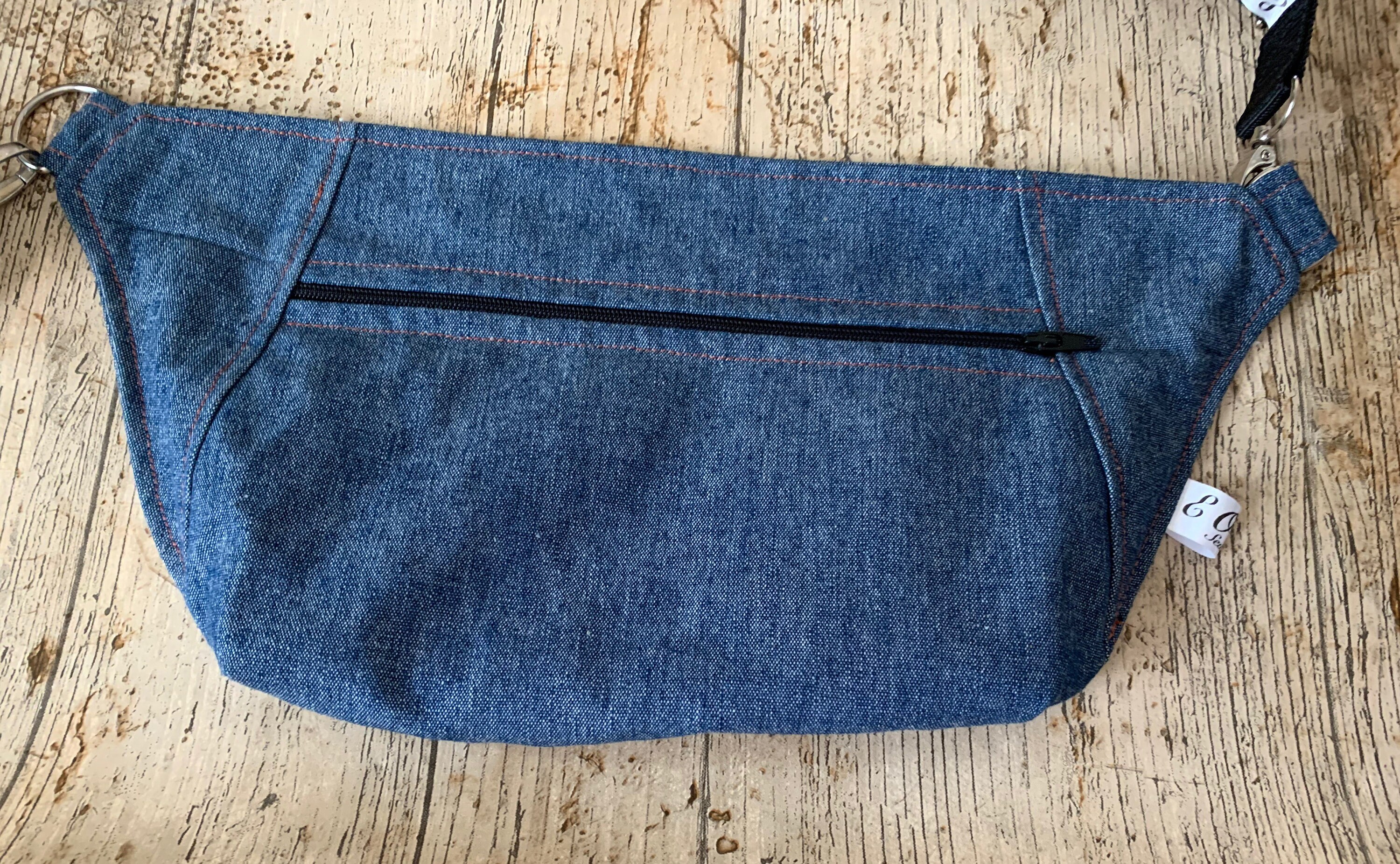 Denim Handmade Bum Bag Fanny Pack Hip Bag Dayna Bag With OR - Etsy