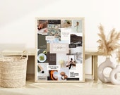 Vision Board Kit and Mapping Workbook, Manifestation Kit for Law of Attraction, Vision Board Ideas, Goal Setting Digital Vision Board