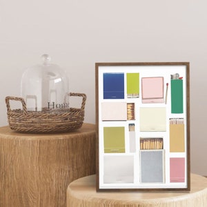 BLANK MATCHBOOK Template | Digital Download | Custom Matches | Personalized Digital Matchbook Gift | DIY Large Customized Matchbox Art