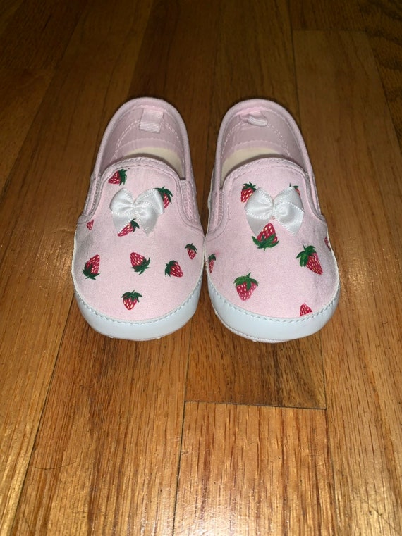 strawberry baby shoes