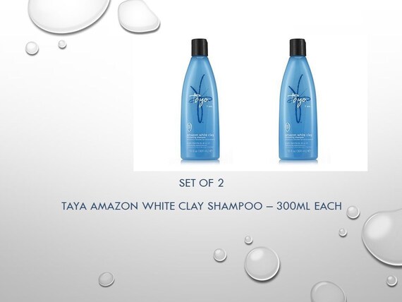 Taya Amazon White Clay Shampoo Set Of 2 Etsy
