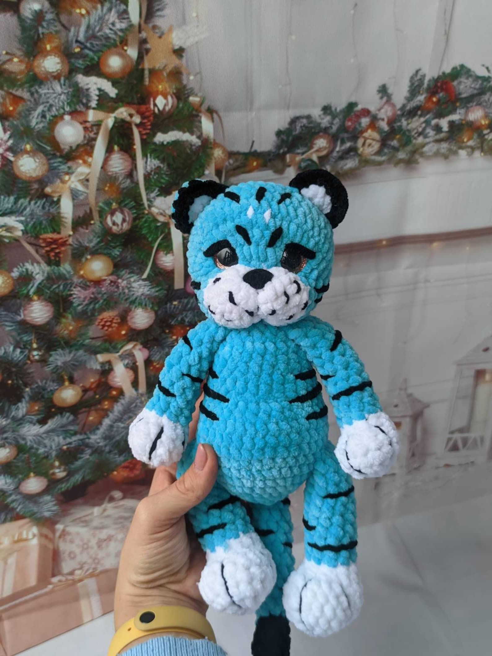 Tiger Crochet Pattern PDF English Plush Stuffed Tiger | Etsy UK