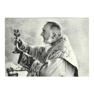 St. Padre Pio - Postkarte - Heiliger Pater Pio Bild