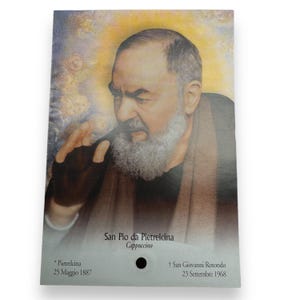 Padre Pio Holy Card - St. Pio Vintage Gebetskarte