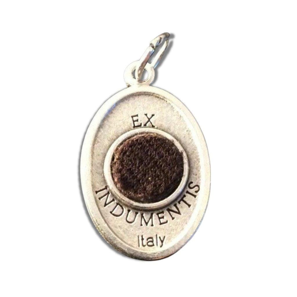 聖パドレ・ピオ - 希少な銀合金製メダルと2級聖遺物祭服 - Etsy 日本