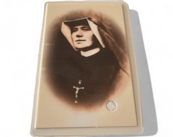 Holy Card with Relic : St. Faustina Kowalska