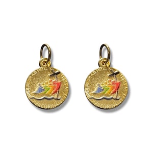 Jubilee 2025 – gold-Tone Pendant - Pilgrims of Hope Medal -Tiny 1/4&quot;