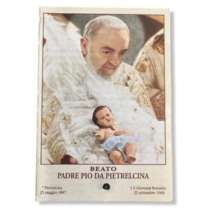 Padre Pio Holy Card - St. Pio vintage Prayer Card