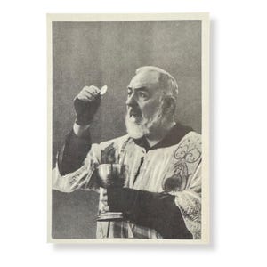 St. Padre Pio - Vintage Photo - Saint Father Pio Picture
