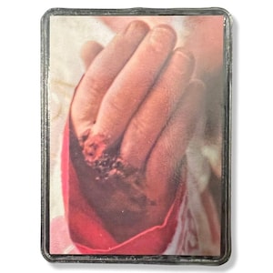Carte Saint-Père Pio vintage - Relique de Saint-Père Pio de Pietrelecina
