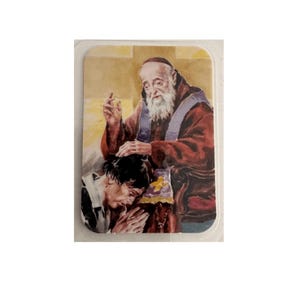Carte Saint Léopold Mandic avec relique Léopold de Castelnuovo Bogdan Ivan