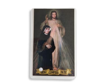 Cartão Sagrado com Relíquia: Santa Faustina Kowalska