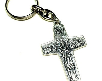 Blessed by Pope Francis Nice Key Ring Keychain Medallion - Etsy