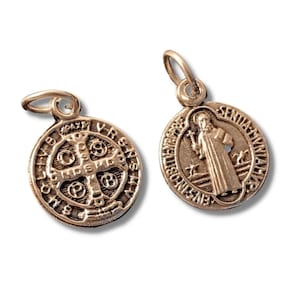 Saint Benedict 4x Set - 1/2&quot; Medal - Catholic Exorcism - Blessed By Pope