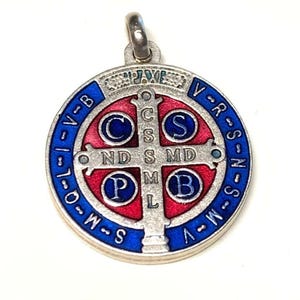 St. Benedict Enamel 1&quot;- Medal Catholic Exorcism - Blessed By Pope