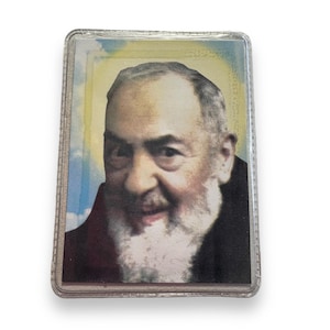 St. Padre Pio Vintage Heilige Karte - Relikt des St. Vaters Pio von Pietrelcina