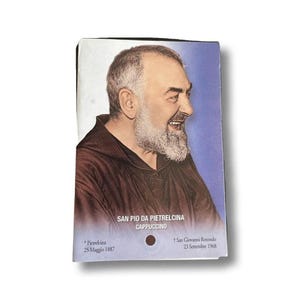 Padre Pio Holy Card - St. Pio vintage Prayer Card