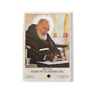 Padre Pio Holy Card - St. Pio Vintage Gebetskarte
