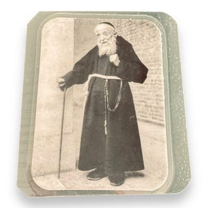 Heilige Leopoldo Mandic-kaart met relikwie Leopoldo van Castelnuovo Bogdan Ivan