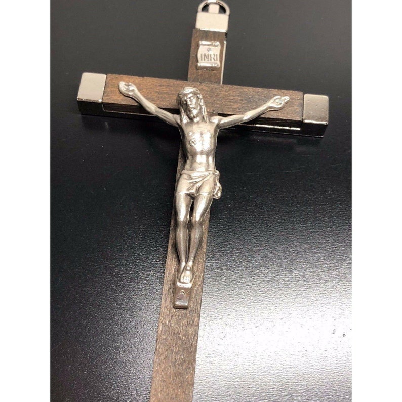 4 1/2 Wood Wall Hanging Cross Crucifix Blessed Etsy