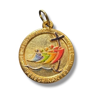 Jubilee 2025 Medal – Gold-Tone Commemorative Pendant - Pilgrims of Hope