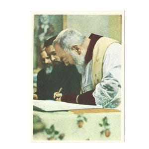 St. Padre Pio - Postkarte - Heiliger Pater Pio Bild